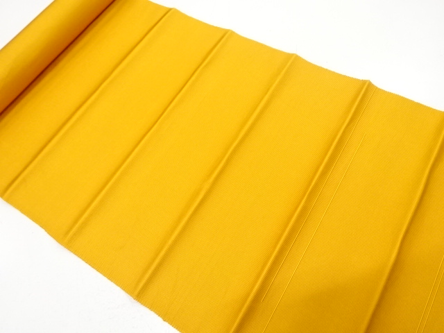 アンティーク　本場筑前博多　無地　八寸帯地反物